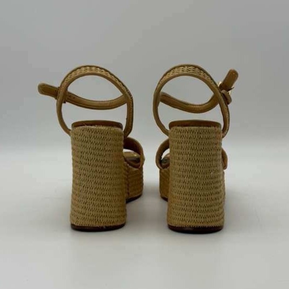 Steve Madden Haven Natural Raffia Platform Sandals - Women's Size 7 - Brand New - Picture 3 of 6